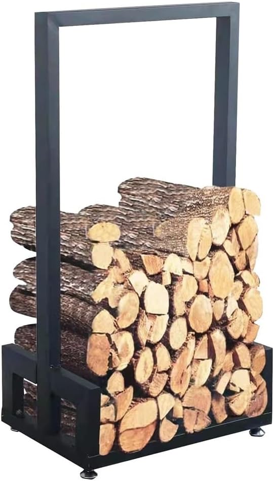 Fire Wood Holder Indoors Indoor Outdoor Simple Iron Firewood Rack Storage Rack Firewood Rack Outdoor Camping Firewood Stacking and Organizing Frame Firewood Storage Rack