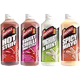 Crucials Spicy Selection Sauces Hot Bundle, 4 x Large 500ml Bottles
