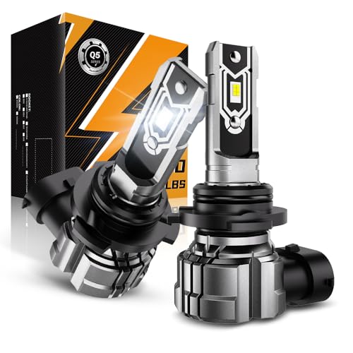 Auxbeam Q5 Series 9006 HB4 LED Fog Light bulbs, 10000LM 400% Brighter 9006 HB4 Fog Lights LED Bulbs, White Strong Penetrating Light, Super Bright Plug and Play by AUXBEAM - Used condition - CA$16.47