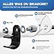 LAINFELD Fahrrad Achsenadapter für M10 Steckachse | Fahrradanhänger Adapter Steckachse | Anhänger Anhängerkupplung Kupplung Steckachsenadapter