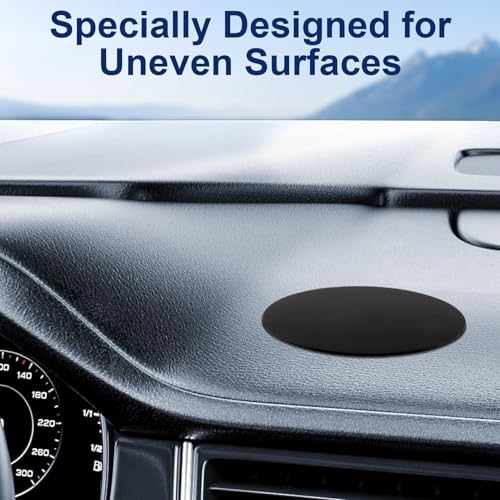 2 Stück 80mm Armaturenbrett Klebepads für Saugnapfhalterung – 3m Selbstklebende Platte für Handyhalterung, Navi, GPS, Autotelefonhalter – Starker Halt für Auto Armaturenbrett & Windschutzscheibe