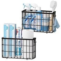 Josmimic – 2er Set Schranktür-Aufbewahrungskörbe, selbstklebend, mit 8 