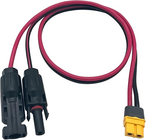 Miniatura 3 de Conector solar a adaptador XT60 Panel solar para batería Lipo EFDELTA estación de energía portátil River 600 y generador solar (9.8 ft)