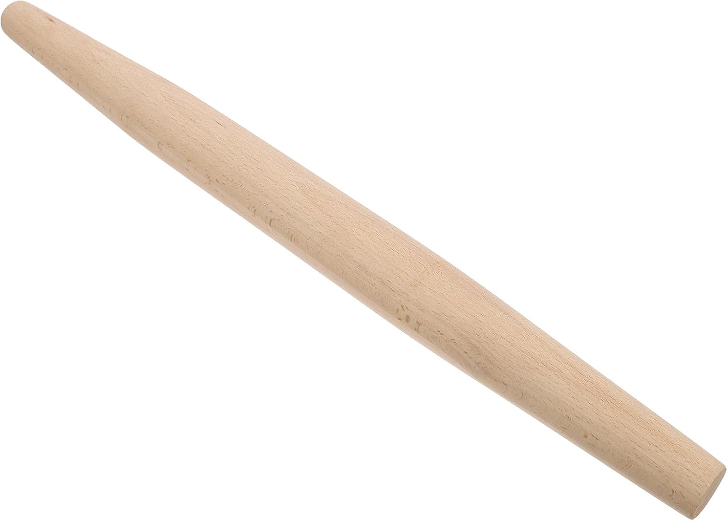 Gadpiparty Extra Long Tapered Dough Rolling Pin Beech Wood French Style Baking Roller for Pizza Pastry Pie Crust and Cookie Dough
