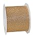 Produktbild Präsent - METALLIC LACE Tüllband - gold - 20-m-Rolle 72 mm