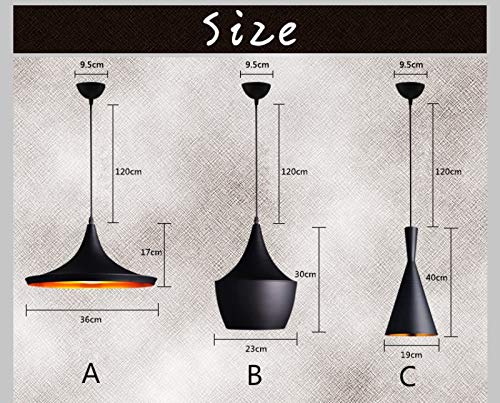 Image of 13inche Size Metal Hanging Pendant Light for Ceiling Lamp for Living Room, E26 /27 Nordic Shaped Kitchen, Bedroom (Tawa Pack of 1)