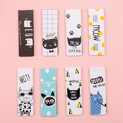 30 segnalibri magnetici, graziosi, motivo: gatto