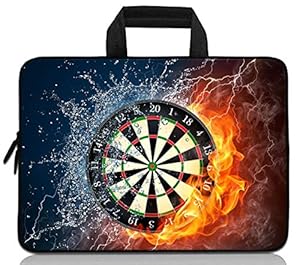 11" 11.6" 12" 12.1" 12.5" inch Laptop Carrying Bag Chromebook Case Notebook Ultrabook Bag Tablet Cover Neoprene Fit Samsung Google Acer HP DELL Lenovo Asus (11 11.6 12.1 12.2 inch, Darts Fire)