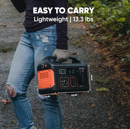 Jackery Portable Power Station Explorer 500 and 16.4 Ft Extension Cable, 518Wh Solar Generator Lithium Battery Pack with AC Outlet for Home Use, Emergency Backup,Road Trip (Solar Panel Optional)