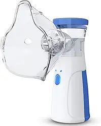 Nebulizador Inalador Ultrassonico Sem Fio Recarregavel USB Compacto Portatil Silencioso Criança Adulto Mesh Mini Ultrassom Infantil Premium