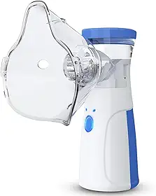 Nebulizador Inalador Ultrassonico Sem Fio Recarregavel USB Compacto Portatil Silencioso Criança Adulto Mesh Mini Ultrassom Infantil Premium