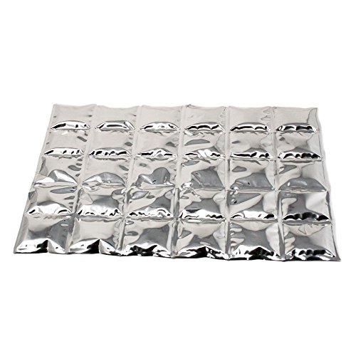 ToCi 4 x Kühlmatte 38 x 25 cm mit 30 Kühlzellen – Wiederverwendbares Kühlpad mit Kühlgel - Flexibles Coolpack als Kühlakku-Alternative für Kühltasche, Verletzungen & Sport - Kältekompresse