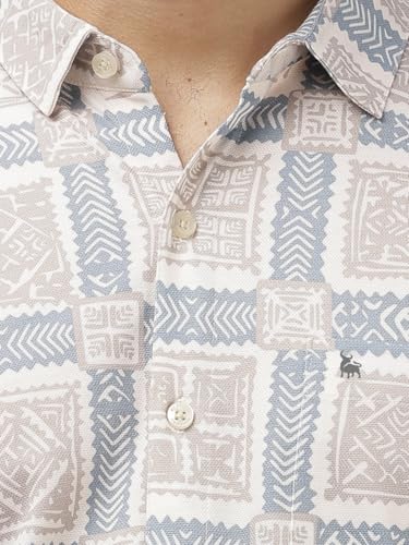 Image of BULLMER Trendy Regular Fit Striped Causal Full Sleeve Shirt for Men.