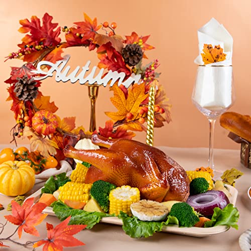 Wdf 50 Pack 14 Inch Food Trays Disposable - 100% Biodegradable Compostable Heavy - Duty Food Serving Trays, Extra Large Thanksgiving Paper Plates For Crawfish, Bbq, Turkey, Seafood Boil Party Supplies #TOP5