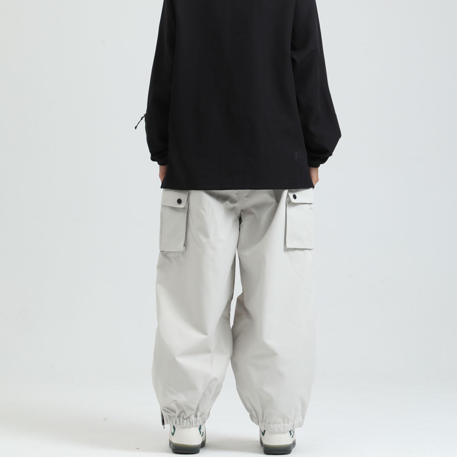 Pantalones de esquí para hombre, pantalones térmicos de snowboard, tallas grandes, básicos, con tirantes extraíbles, ropa de esquí para hombre, cintura ajustable,