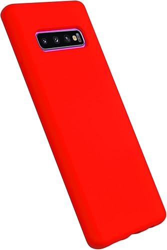Miniatura 3 de Funda de goma para Samsung Galaxy S10 Plus, funda de silicona líquida para s10+ de doble capa híbrida de policarbonato duro de silicona suave, funda