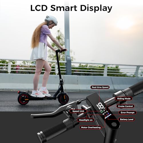 Electric Scooter for Adults, Top 21 MPH Foldable E Scooter