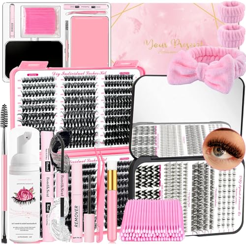 QUKLOGEN 802Pcs DIY Lash Extension Kit