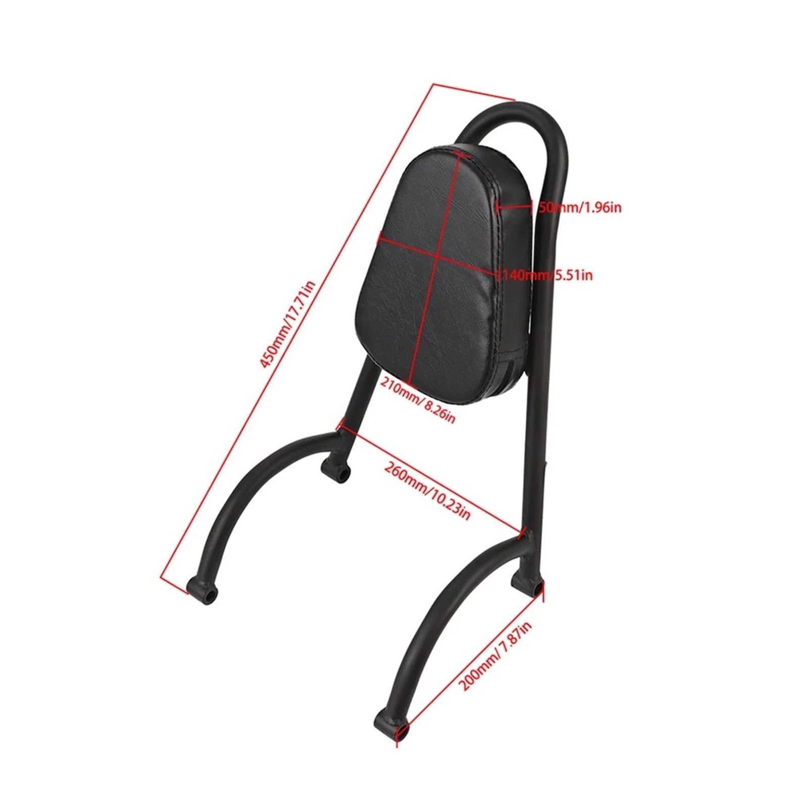 Gepäckträger Hinten Für Rebel CMX500 CMX300 2017 2018 2019 2020 2021 2022 2023 Schwarz Motorrad Hinten Passagier Rückenlehne Sissy Bar Motorrad Gepäckträger