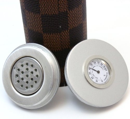 Mrs. Brog Cigar Travel Humidor - Built in Hygrometer & Humidifier - Holds Multiple Cigars - Thumbnail 4