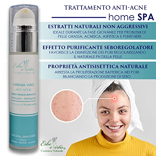 Crema Viso Anti Acne Pelle grassa, contro la