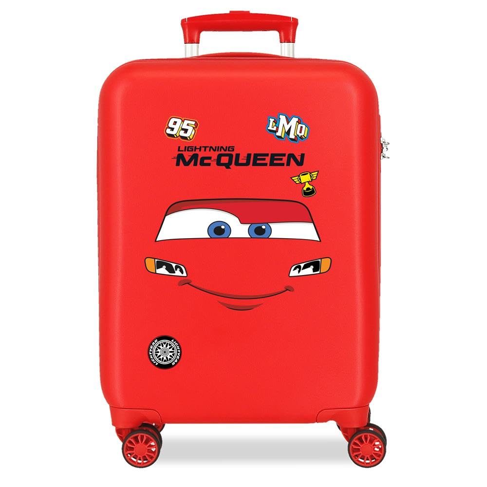 Disney Joumma Cars McQueen Red Cabin Suitcase Red 33x50x20 cm Rigid 2.35 kgs Side Combination Lock ABS 2.35 kgs 33L Hand Luggage