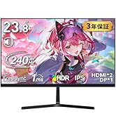 Amazon.co.jp: cocopar モニター 24.5インチ 白 Type-C 200Hz