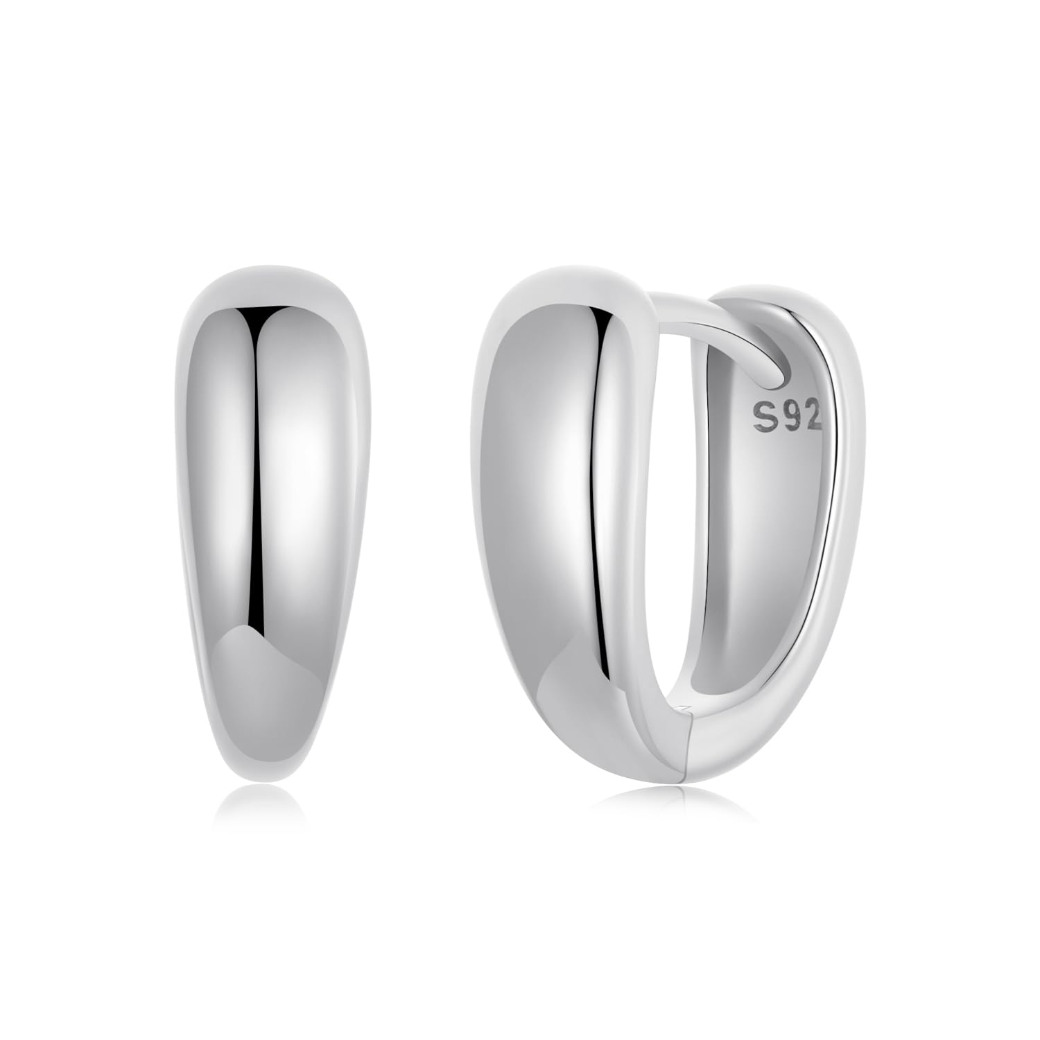 Minimalistische winzige kleine Creolen für Frauen und Mädchen, 925er Sterlingsilber, Mini-Huggie-Creolen, Knorpelmanschette, Helix