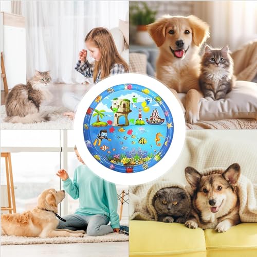 Coussin refroidisseur chien anti rayures et interactif au sol - 4