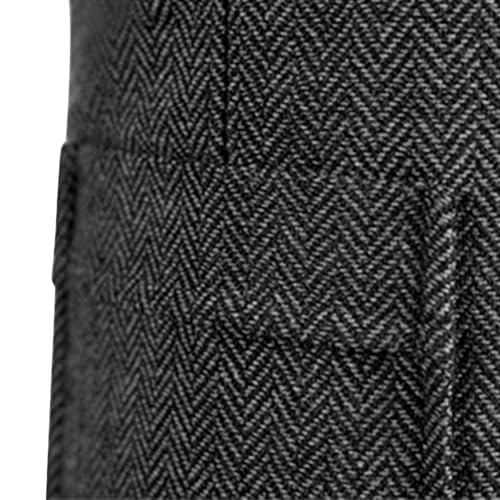 Tweed Suit Vest for Men Vintage Classic Suit Vests Wedding Party V Neck Casual Sleeveless Jacket Waistcoat3