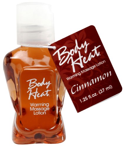 Body Heat Edible Warming Massage Lotion, Cinnamon, 1.25 Ounce