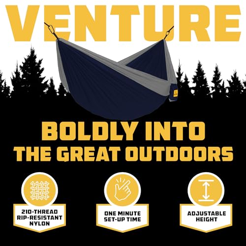 Image of Wise Owl Outfitters Camping Hammock - up to 500lbs Portable Hammock with Tree Straps - Travel, Backpacking, Hiking, Outdoors Camping Gear - Single or Double