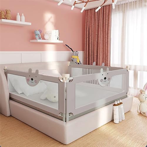 Image of RDHOME 74.8" Bed Rails for Toddlers Kids Bed Guardrail, Vertical Lifting Collapsible Baby Safety Bed Rail Guards Fit Twin, Full, Three Quarters, King Size Bed (1 Piece)