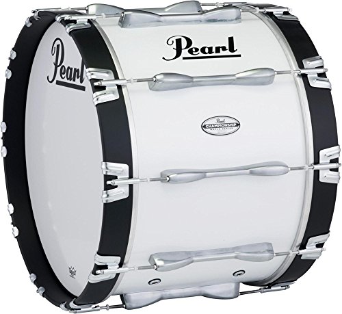 Pearl 30 x 14 in. Championship Maple Marching Bass Drum Level 1 Pure White