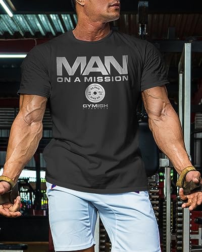 Man On A Mission Men Gym Workout T-Shirt for Intense Fitness Training3