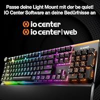 be quiet! Light Mount Silent Tactile DE ISO Gaming Tastatur, mit ARGB – Ansicht 8