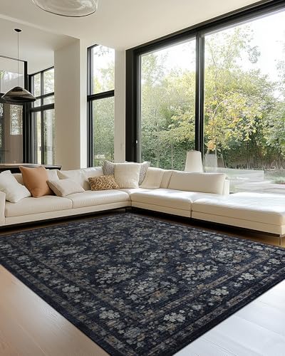 ARTWEAVER 8x10 Large Washable Non-Slip Area Rug for Living Room,