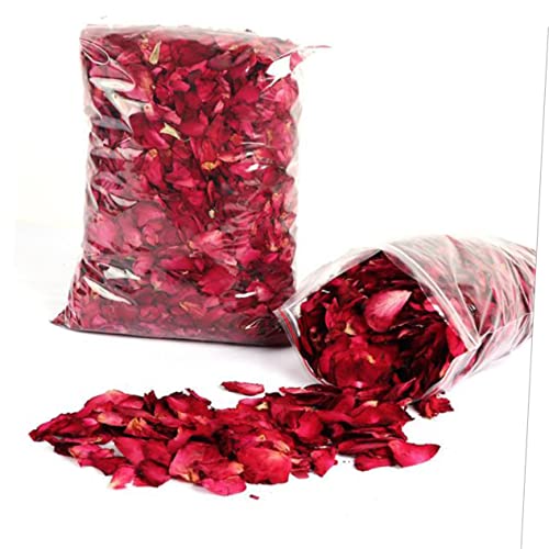 Pétalos secos de rosa roja 3 piezas para baño y decoración miniatura 6