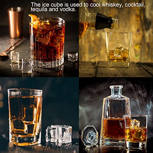 4 Pack Ice Cube Trays 3D Skull Silicone, Ice Ball Maker Mold, Hexagon Ice Cube Mold, Easy Release Square Ice Cube Tray With Lids And Funnel For Whiskey, Cocktail, Bourbon, Chilled Drinks #TOP4