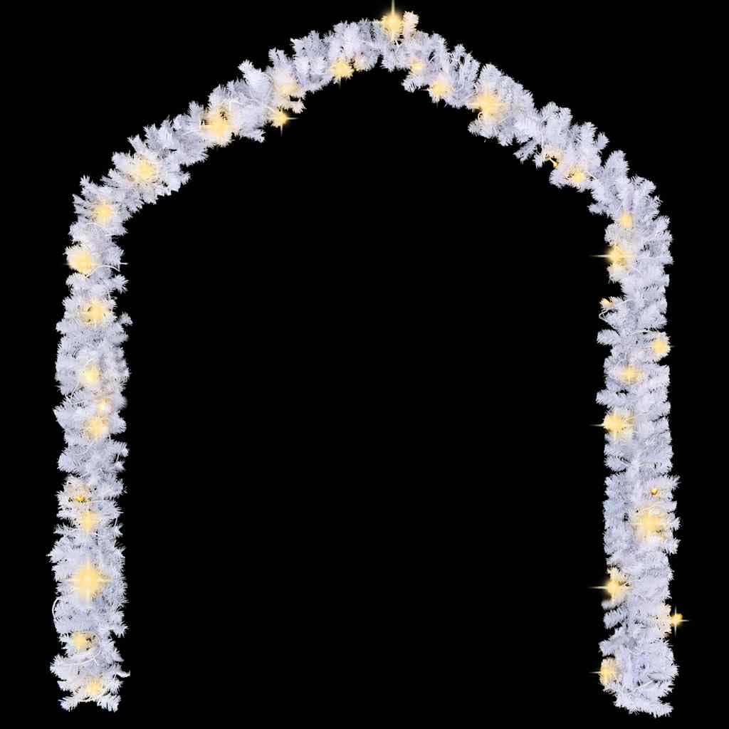 Ghirlanda natalizia con luci a LED, 5 m, bianco, 75 LED bianco caldo, 4 effetti di luce, impermeabile, per interni ed esterni, giardino, decorazione per finestre, atmosfera festiva, risparmio