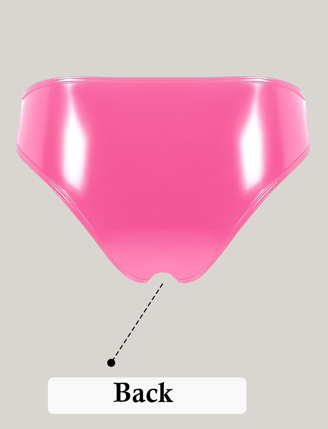 Women's Side Zipper Booty Shorts Leather Shiny Latex Knickers Bottoms Clubwear - Image 2