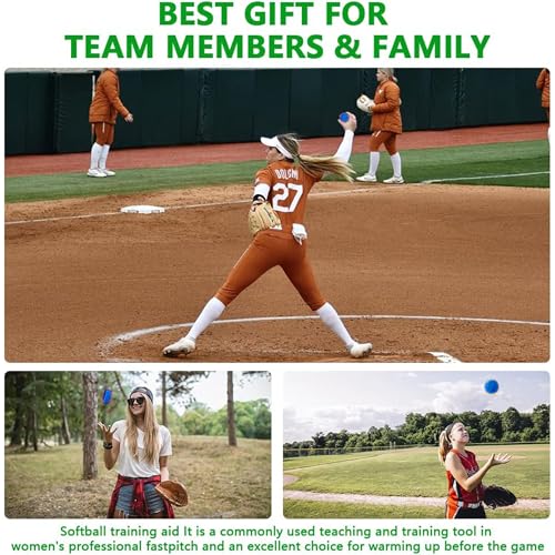Image of Mogseek Softball Spinner Fastpitch, 12Inches Softball Training Equipment for Pitcher Overhand Thrower Training Aid Equipment for Sports Practice Softballs & Top Collegiate Program