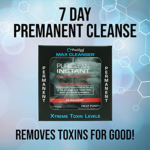 Wellgenix Puriclean Instant Max Cleanser - 7 Day Detox, Fruit Punch Flavor Powder, Full Body System Cleanse, Premium Toxin Removal for Liver, Urinary Tract, Kidney, & Digestive System, 7 Packets - Image 4