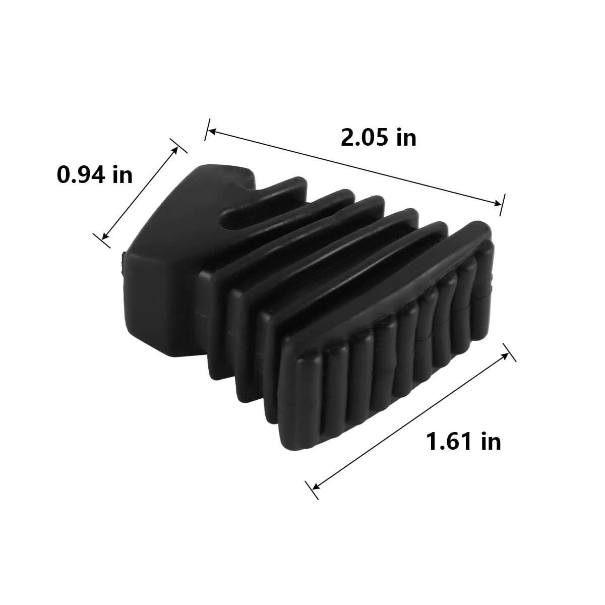 WANGCL 3 Pcs Drum Rubber Feet for Drum Hardware Cymbal Stand Rack Bracket Percussion Parts Black - Image 2
