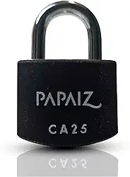 Papaiz, Cadeado de Alumínio CA25 Papaiz - 25mm Cor:Preto