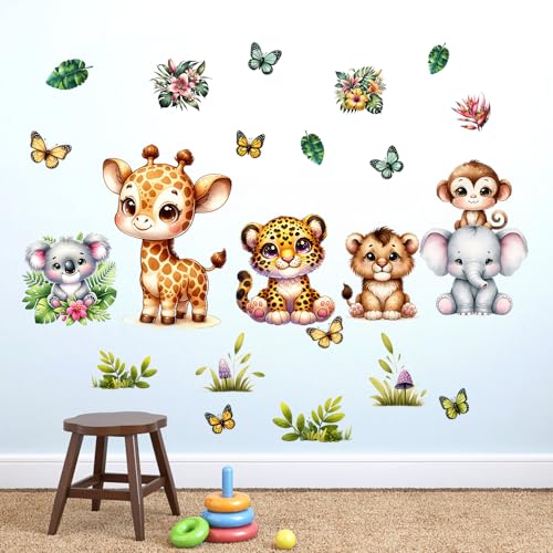 Vinilos decorativos animales para habitación infantil miniatura 6