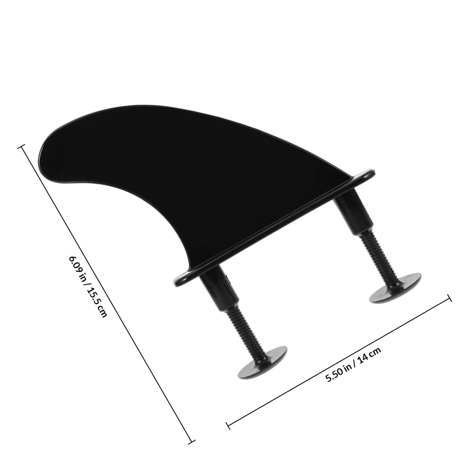 MAGICLULU Aleta de Repuesto para Kayak y Paddleboard en TPU Negro, Mejora el Equilibrio Estabilidad para Surf y Kayak, 1 Set de Accesorios Esenciales