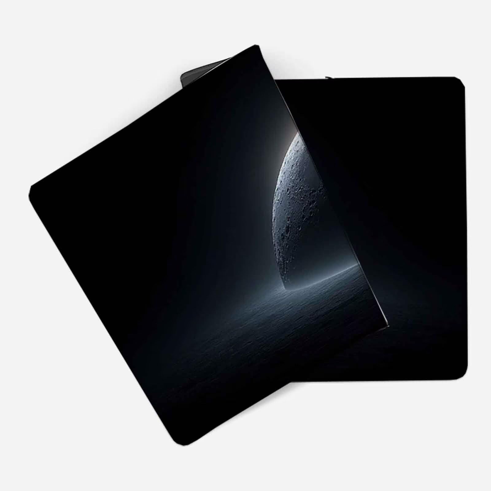 Czarna podkładka pod mysz ziemia XXL podkładka pod mysz 1200 x 600 mm podkładka pod mysz z przeszytymi krawędziami i gumową podstawą antypoślizgowa podkładka pod mysz XXL do gier, laptopa, akcesoria