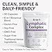 6 in 1 Lymphatic Complex Capsules – Lymphatic drainage with Burdock, Dandelion, Kelp Cleavers for Reduce Bloat, Balance Cortisol, Full Body Detox & Skin Vitality | Vegan · Non-GMO, 90 Capsules (1)