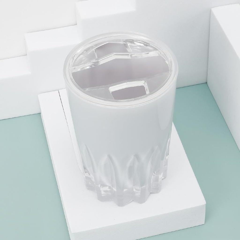 Bathroom Washroom Set Supplies Hand Sanitizer Bottle 4 Piece Acrylic Plastic Kit